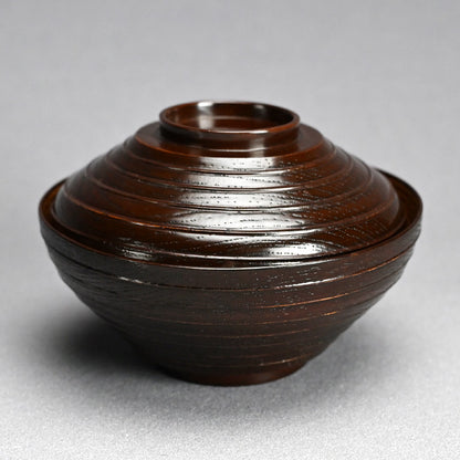 10 pc. Set Edo period Lacquered Soup Bowls