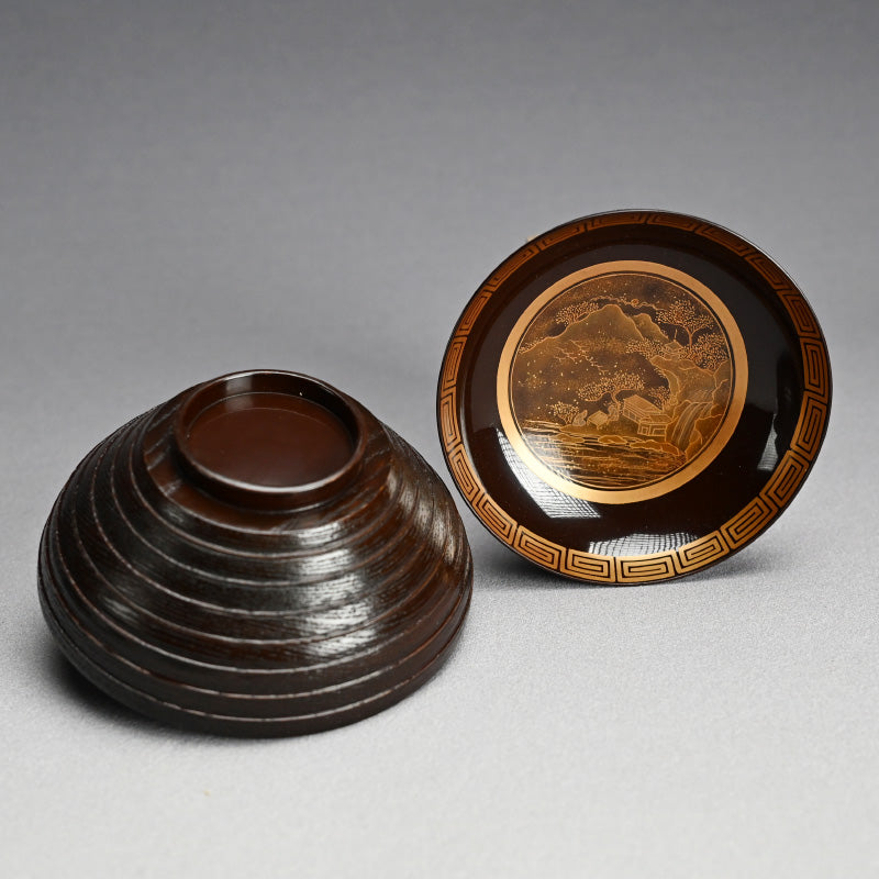 10 pc. Set Edo period Lacquered Soup Bowls
