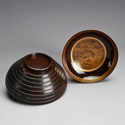 10 pc. Set Edo period Lacquered Soup Bowls