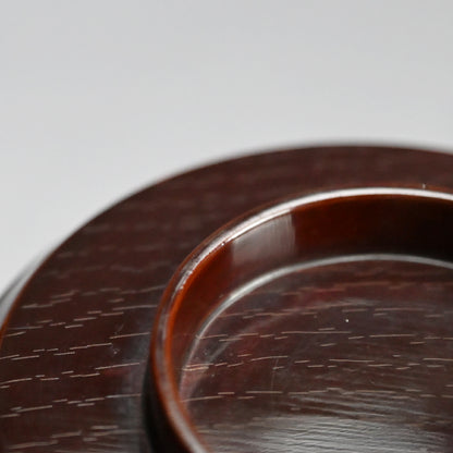 Set 5 Antique Lacquer “Bamboo” Bowls by Chikushin