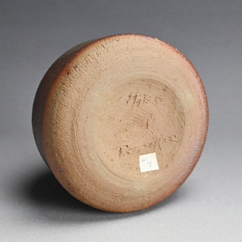Rare Ash Glazed Vase Fired in USA ー大谷 司郎 "焼〆壺"
