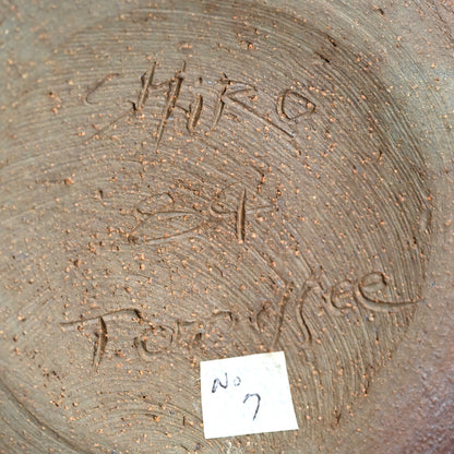 Rare Ash Glazed Vase Fired in USA ー大谷 司郎 "焼〆壺"