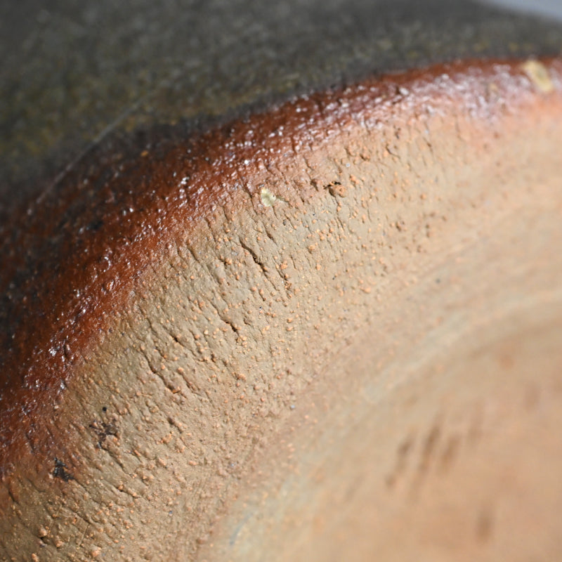 Rare Ash Glazed Vase Fired in USA ー大谷 司郎 "焼〆壺"