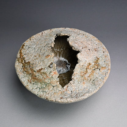 Shigaraki Split Hemispherical Vessel ー古谷 和也 "信楽混成花入"