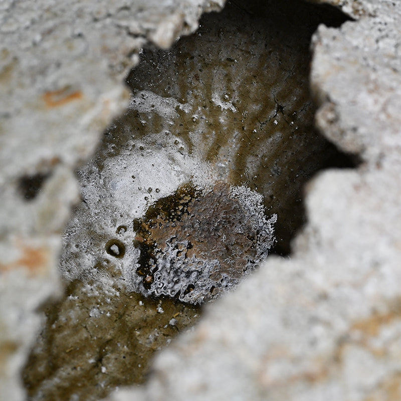 Shigaraki Split Hemispherical Vessel ー古谷 和也 "信楽混成花入"