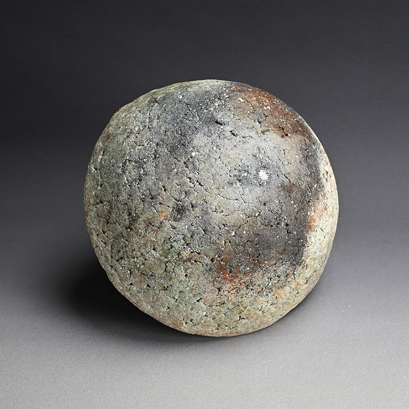 Shigaraki Split Hemispherical Vessel ー古谷 和也 “信楽 混成花入”