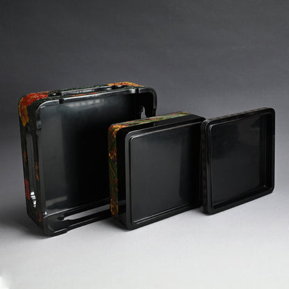 LNT Carved and Lacquered Jubako Box Set ー音丸 耕堂 “讃岐彫重箱”