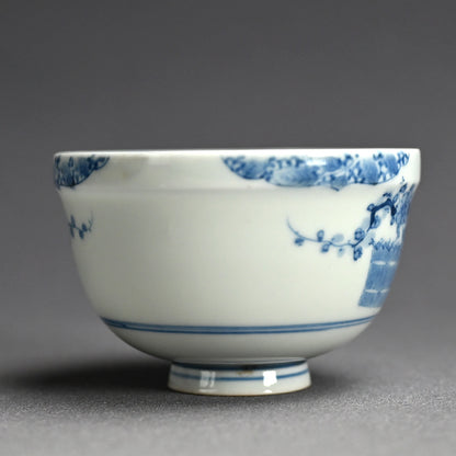 Boxed Set of 5 Edo p. Hirado Mukozuke Porcelain Bowls