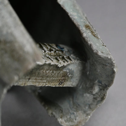 Tamba Ash Glazed Vase ー西端 正 “灰釉桶形花入”