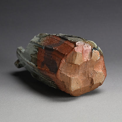 Tamba Ash Glazed Vase ー西端 正 “灰釉桶形花入”