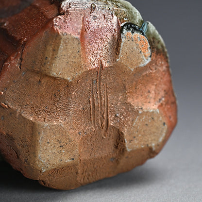 Tamba Ash Glazed Vase ー西端 正 “灰釉桶形花入”