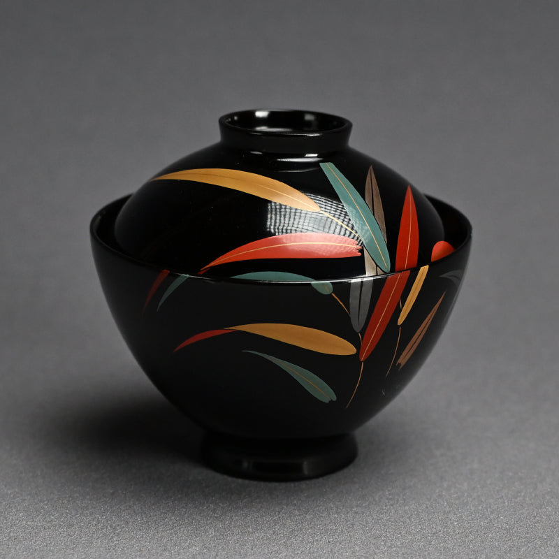 Set 10 Lacquered Suimono Bowls for Kaiseki Japanese Food