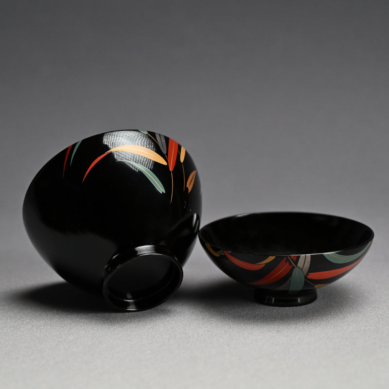 Set 10 Lacquered Suimono Bowls for Kaiseki Japanese Food