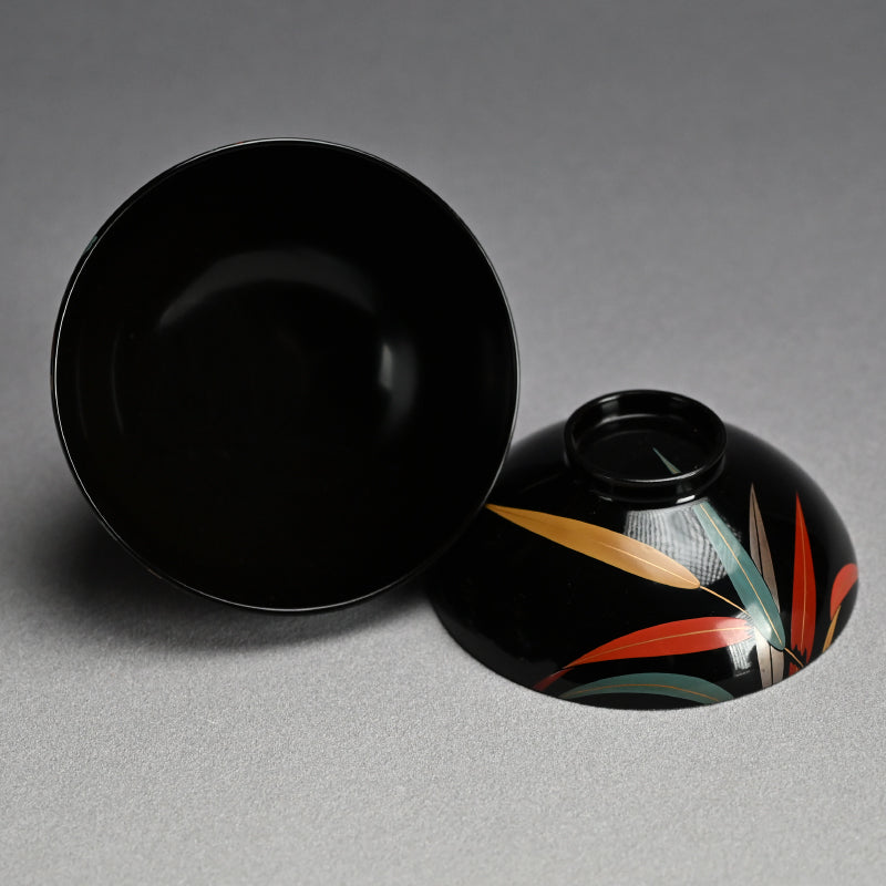 Set 10 Lacquered Suimono Bowls for Kaiseki Japanese Food