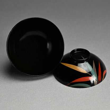 Set 10 Lacquered Suimono Bowls for Kaiseki Japanese Food