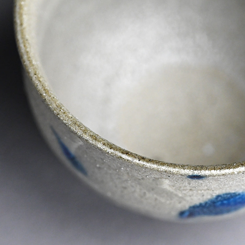 Fabulous LNT Salt Glazed Chawan Tea Bowl ー浜田 庄司 “塩釉色差茶盌”