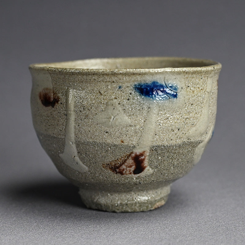Fabulous LNT Salt Glazed Chawan Tea Bowl ー浜田 庄司 “塩釉色差茶盌”