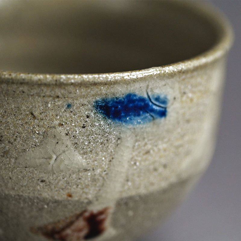 Fabulous LNT Salt Glazed Chawan Tea Bowl ー浜田 庄司 “塩釉色差茶盌”