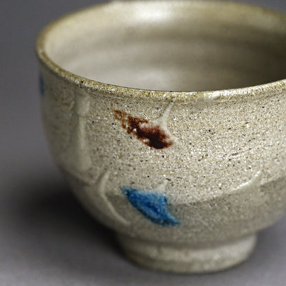Fabulous LNT Salt Glazed Chawan Tea Bowl ー浜田 庄司 “塩釉色差茶盌”