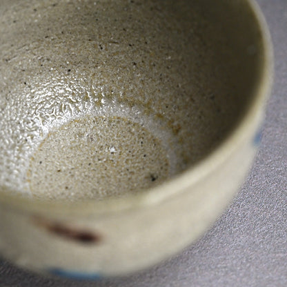 Fabulous LNT Salt Glazed Chawan Tea Bowl ー浜田 庄司 “塩釉色差茶盌”