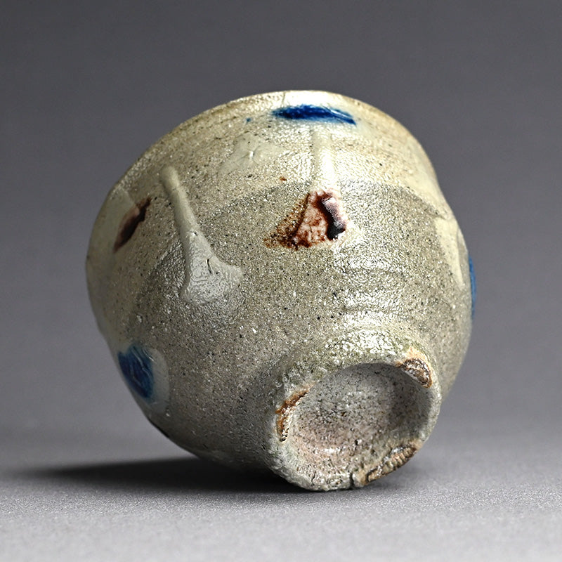 Fabulous LNT Salt Glazed Chawan Tea Bowl ー浜田 庄司 “塩釉色差茶盌”