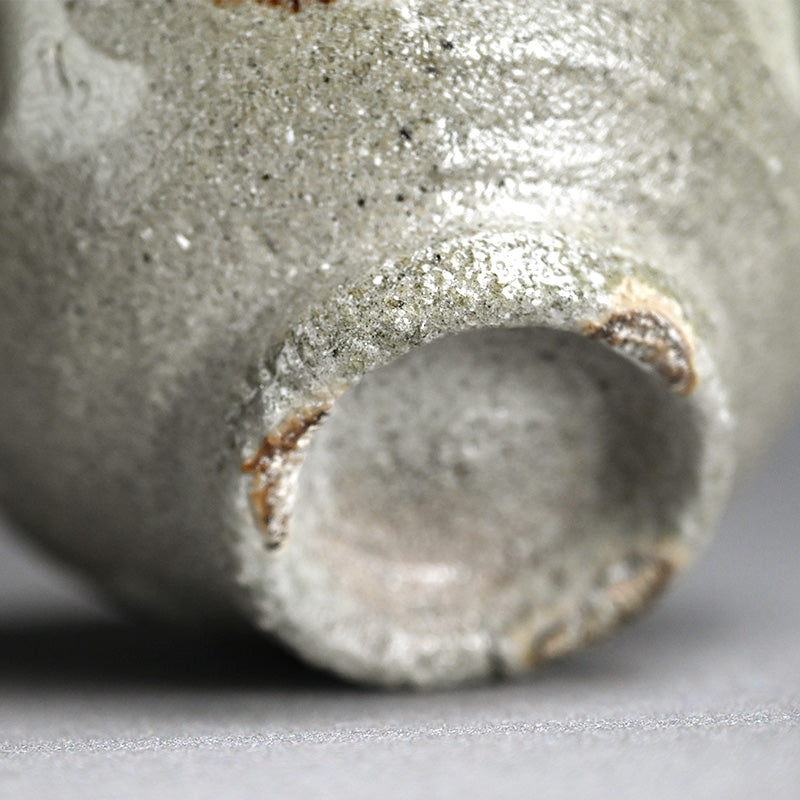 Fabulous LNT Salt Glazed Chawan Tea Bowl ー浜田 庄司 “塩釉色差茶盌”