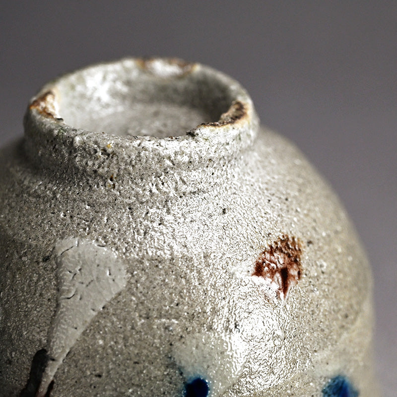 Fabulous LNT Salt Glazed Chawan Tea Bowl ー浜田 庄司 “塩釉色差茶盌”