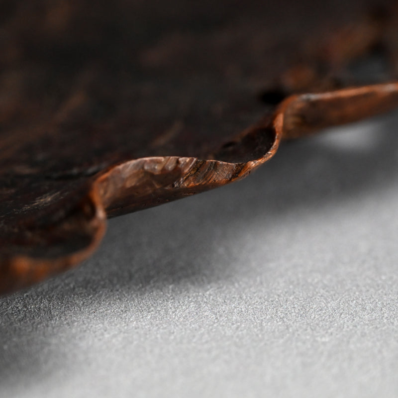 Fabulous Antique Burl-wood Leaf Plate