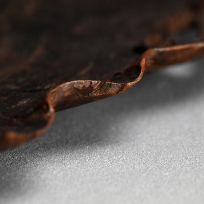 Fabulous Antique Burl-wood Leaf Plate
