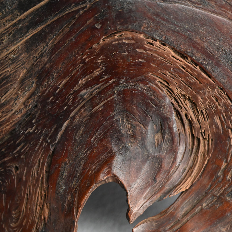 Fabulous Antique Burl-wood Leaf Plate