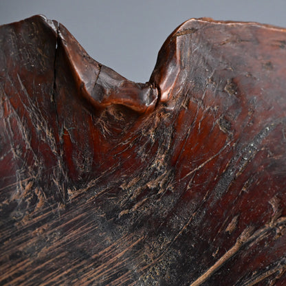 Fabulous Antique Burl-wood Leaf Plate