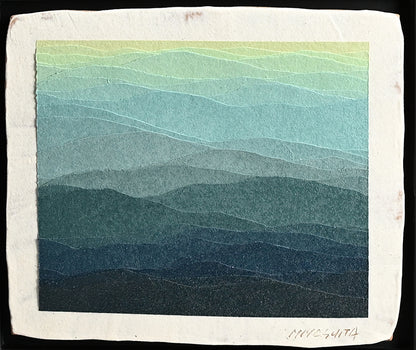 Toban Wall Hanging, “Haruka” ー宮下 善爾 “彩泥陶額 遥"