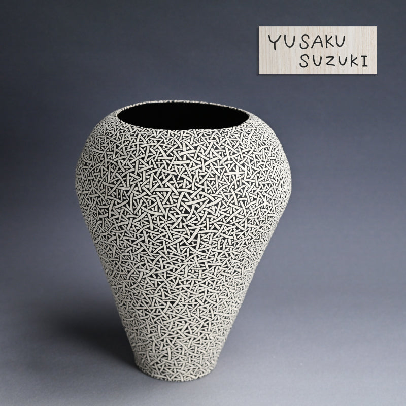 Large Tapering Vase ー鈴木 優作 “あみあみつぼ”