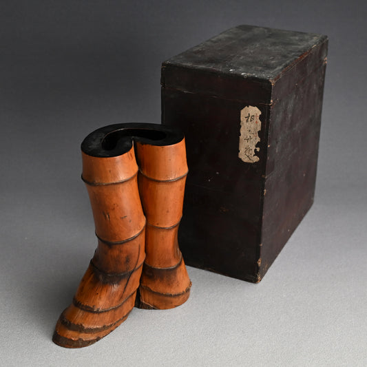 Ancient Lacquered Bamboo Tea Room Vase