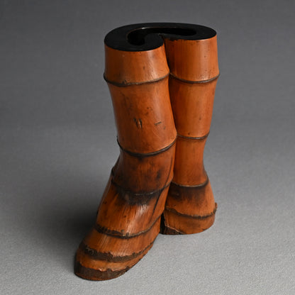 Ancient Lacquered Bamboo Tea Room Vase