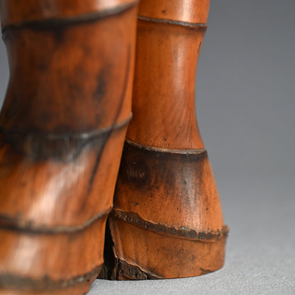 Ancient Lacquered Bamboo Tea Room Vase