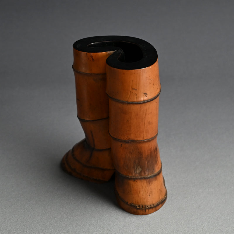 Ancient Lacquered Bamboo Tea Room Vase