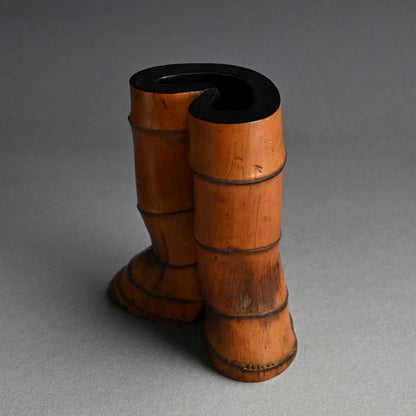 Ancient Lacquered Bamboo Tea Room Vase