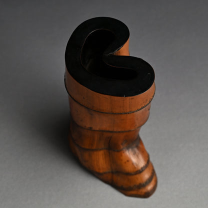Ancient Lacquered Bamboo Tea Room Vase