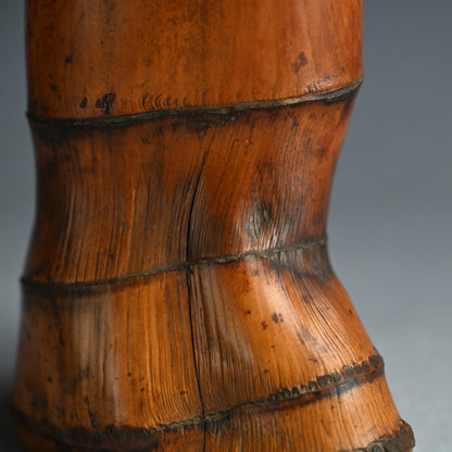Ancient Lacquered Bamboo Tea Room Vase