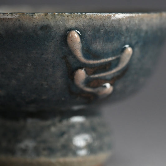 Cobalt Maccha Chawan Tea Bowl ー河井 寛次郎作 “呉州平茶碗”
