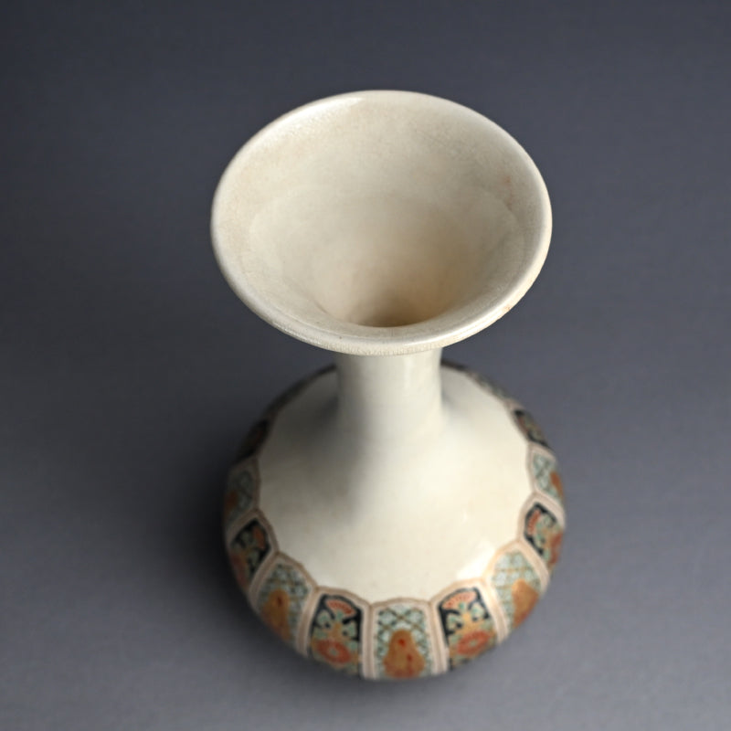 Antique Japanese Satsuma Vase by Kozan