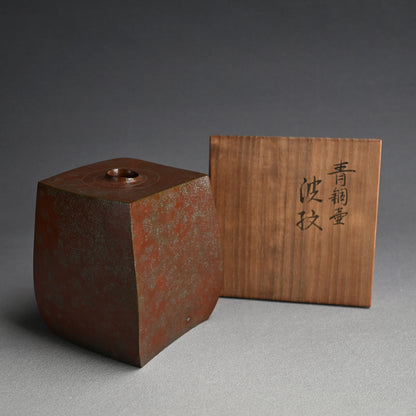 Modernist Bronze Vase ー蓮田 修吾郎 “青銅壺 波紋”