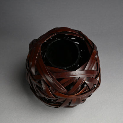 Bamboo Basket ー末村 笙文 “時代竹 久寿玉花籃”
