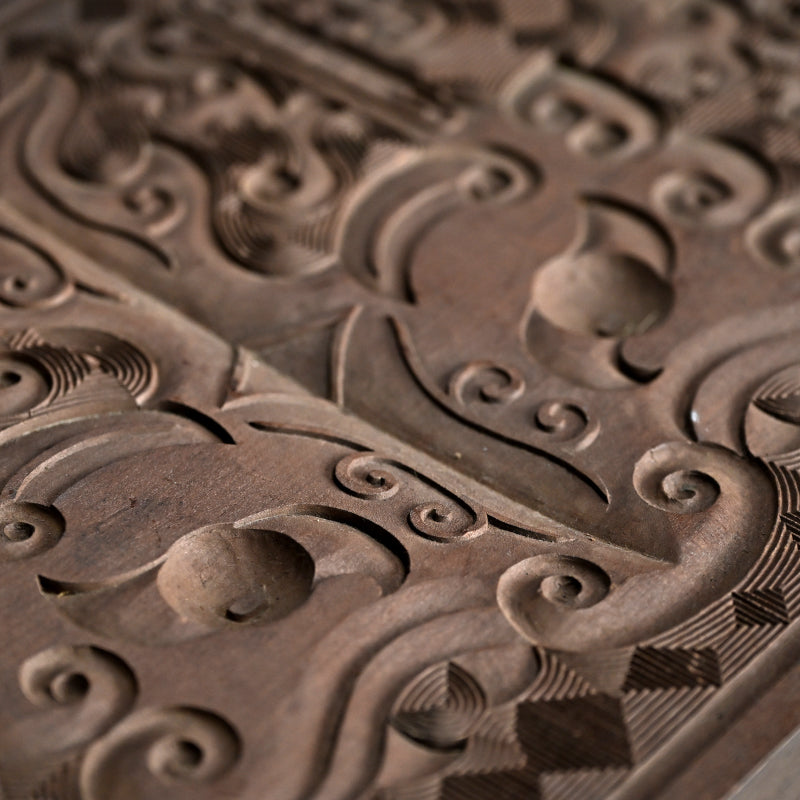 Ainu Carved Wood Display Table