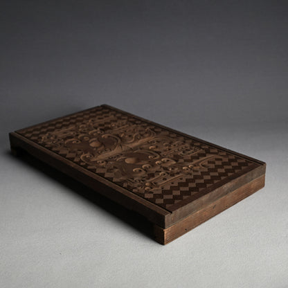 Ainu Carved Wood Display Table