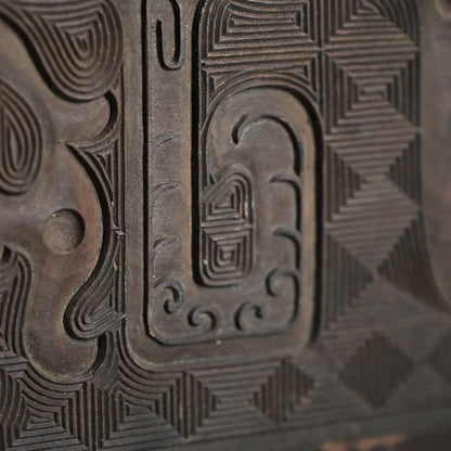 Ainu Carved Wood Display Table