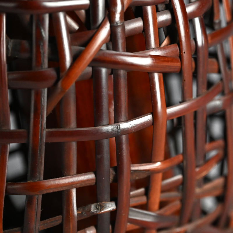 Woven Bamboo Hanging Wall Basket ー上田 尚雲斎 “風尾竹 胡籠”
