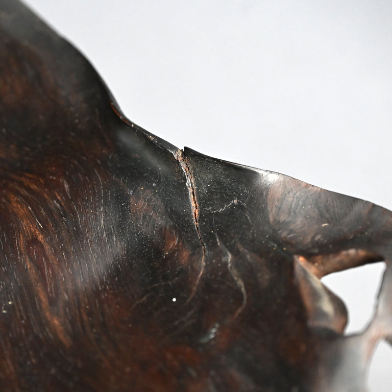Carved Wood Leaf Tray from Himeji Castle Pine Trees