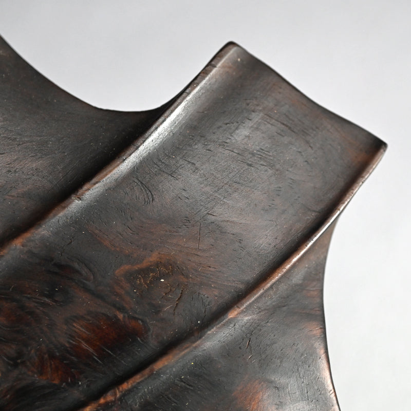 Carved Wood Leaf Tray from Himeji Castle Pine Trees